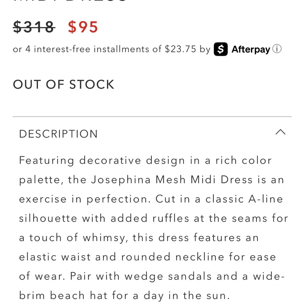 Johnny Was Josephina Mesh Midi Dress - Picture 8 of 8